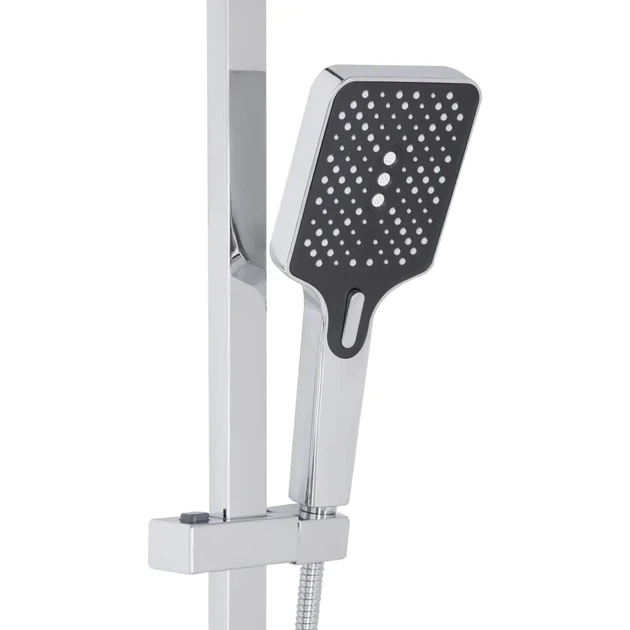 Душова система Q-tap Swan Cascada з тропічним душем, латунь, хром (QTSWA111CRM45566) - зображення 7