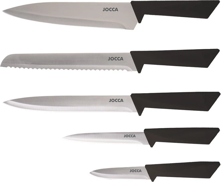 Zestaw noży Jocca w bloku Czarnych 5 szt (8435253586612) - obraz 2