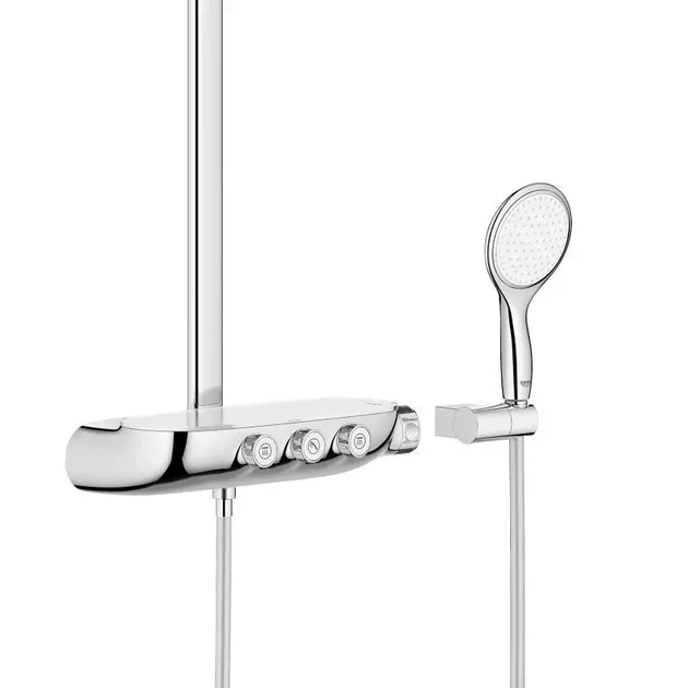Душова система Grohe Rainshower System Smart Control 360 DUO з термостатом, латунь, хром/білий (26250LS0) - зображення 8
