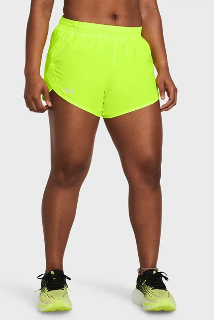Жіночі жовті шорти UA Fly By 3'' Shorts Under Armour MD 1382438-731 - Фото 1 Жіночі жовті шорти UA Fly By 3'' Shorts Under Armour MD 1382438-731 - зображення 1
