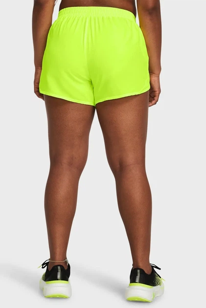 Жіночі жовті шорти UA Fly By 3'' Shorts Under Armour MD 1382438-731 - Фото 3 Жіночі жовті шорти UA Fly By 3'' Shorts Under Armour MD 1382438-731 - зображення 3