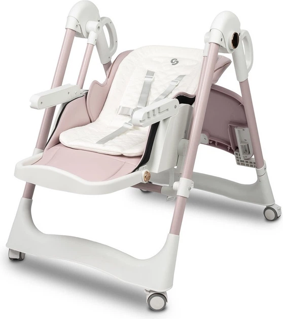 Стільчик для годування Caretero Nesto 3 в 1 Рожевий (5903076323422) - зображення 15