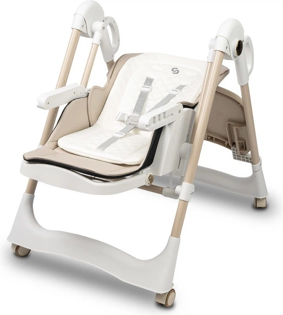 Стільчик для годування Caretero Nesto 3 в 1 Бежевий (5903076323415) - зображення 14