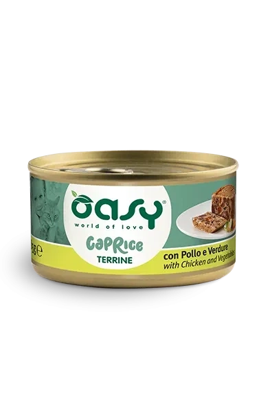 Консервированный корм OASY CAT Terrine Паштет курица с овощами для взрослых кошек 85 г (4329512159) - Фото 1 Консервированный корм OASY CAT Terrine Паштет курица с овощами для взрослых кошек 85 г (4329512159) - изображение 1