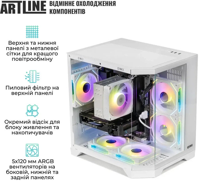 Компьютер ARTLINE Gaming X67WHITE (X67WHITEv10) - изображение 7