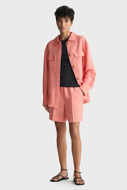 Жіночі рожеві лляні шорти REL LINEN BLEND PULL ON Gant 36 4020096 - зображення 4