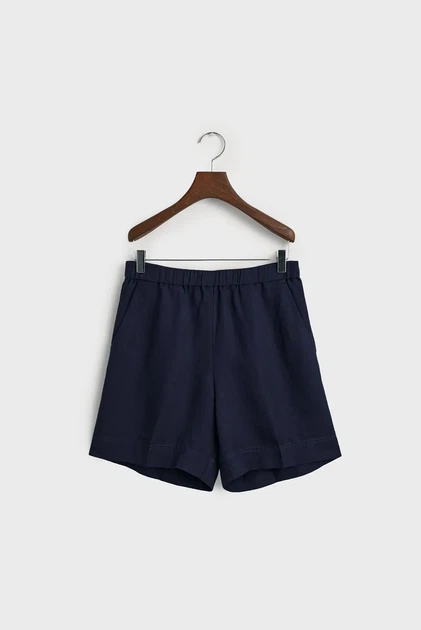 Жіночі темно-сині лляні шорти REL LINEN BLEND PULL ON Gant 36 4020096 - изображение 7