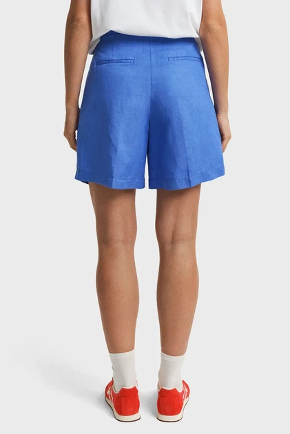 Жіночі сині лляні шорти TAILORED LINEN SHORTS Gant 40 4020123 - изображение 3