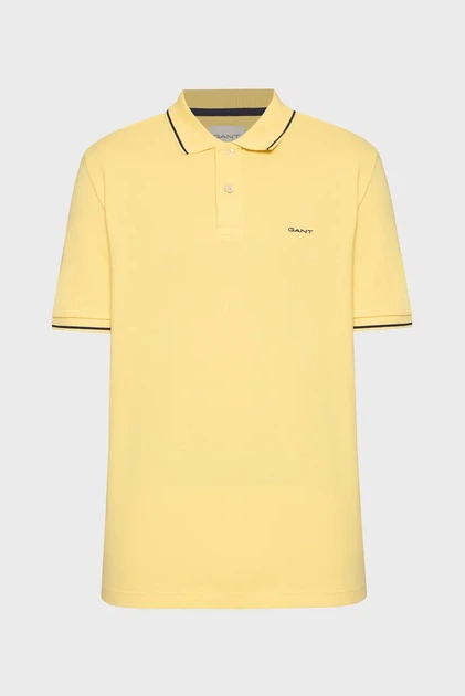 Чоловіче жовте поло TIPPING SS PIQUE POLO Gant M 2062034 - изображение 5