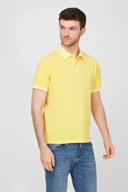 Чоловіче жовте поло SUNFADED PIQUE Gant XXL 2052028 - изображение 3