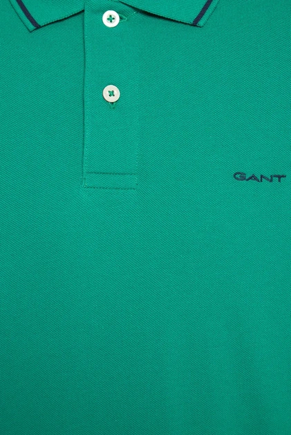 Чоловіче зелене поло TIPPING SS PIQUE POLO Gant XXL 2062034 - изображение 3