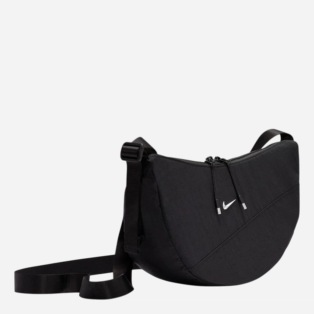 Спортивная сумка кросс-боди через плечо тканевая Nk Aura Crescent Crossbody HQ4370-010 Чорна - изображение 2
