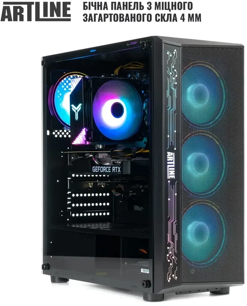 Компьютер ARTLINE Gaming X49 (X49v92) AMD Ryzen 5 7500F / RAM 32 ГБ / SSD 1 ТБ / nVidia GeForce RTX 5060 Ti, 16 ГБ - изображение 5