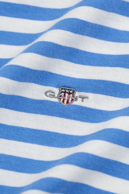 Жіноча футболка у смужку REG STRIPED SHIELD Gant XS 4200564 - изображение 4