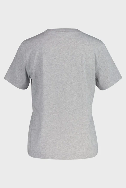 Жіноча сіра футболка REG GRAPHIC SS T-SHIRT Gant XS 4201554 - изображение 2