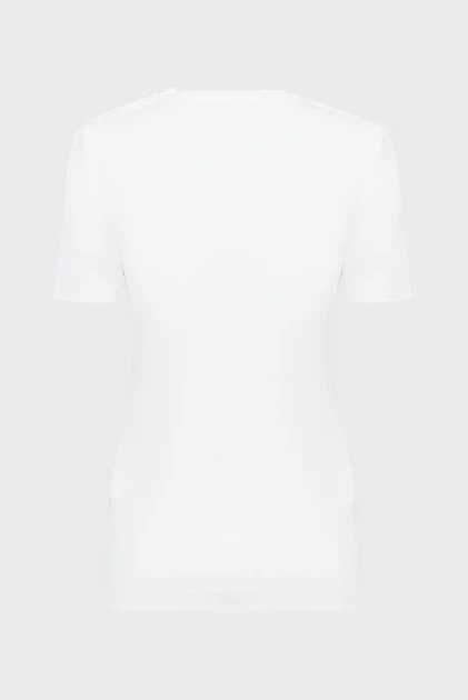 Жіноча біла футболка BUTTON T-SHIRT Gant S 4204219 - изображение 2