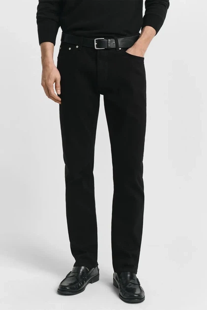 Чоловічі чорні джинси REGULAR STAY BLACK JEANS Gant 31-32 1000406 - Фото 1 Чоловічі чорні джинси REGULAR STAY BLACK JEANS Gant 31-32 1000406 - изображение 1