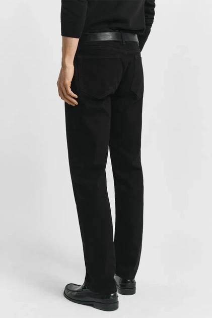 Чоловічі чорні джинси REGULAR STAY BLACK JEANS Gant 31-32 1000406 - Фото 3 Чоловічі чорні джинси REGULAR STAY BLACK JEANS Gant 31-32 1000406 - изображение 3