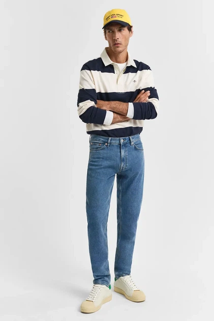 Чоловічі сині джинси SLIM CLEAN WASH GANT JEANS Gant 32-32 1000422 - зображення 2
