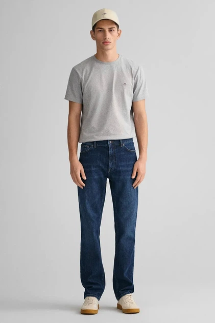 Чоловічі сині джинси REGULAR GANT JEANS Gant 31 1000261 - Фото 1 Чоловічі сині джинси REGULAR GANT JEANS Gant 31 1000261 - зображення 1