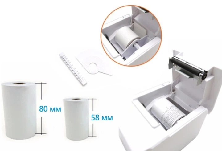 Принтер чеков Xprinter XP-T890H 80 мм USB+LAN+RS232 белый, термопринтер с автообрезкой, 203 dpi, до 300 мм/с - изображение 8