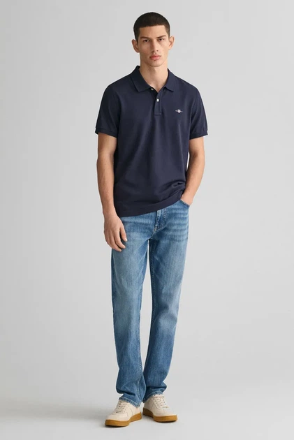 Чоловічі сині джинси REGULAR GANT JEANS Gant 34-32 1000261 - Фото 4 Чоловічі сині джинси REGULAR GANT JEANS Gant 34-32 1000261 - зображення 4