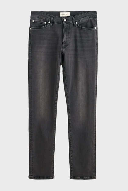 Чоловічі чорні джинси EXTRA SLIM ACTIVE REC BLK Gant 30-32 1000280 - изображение 7
