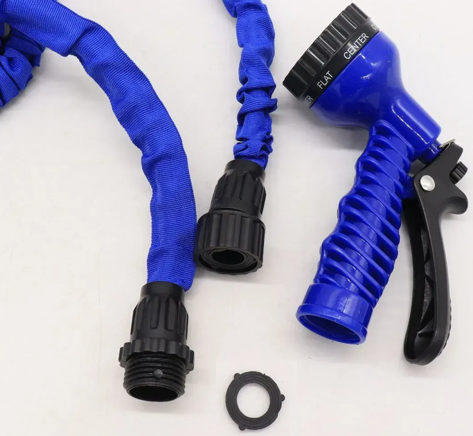Шланг для поливу 60 м + розпилювач V-HOSE, Синій / Садовий поливальний шланг (L) - Фото 9 Шланг для поливу 60 м + розпилювач V-HOSE, Синій / Садовий поливальний шланг (L) - изображение 9