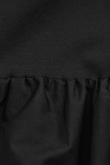 Жіноча чорна сукня MIDI JERSEY WOVEN COMBO DRESS Gant S 4503369 - Фото 4 Жіноча чорна сукня MIDI JERSEY WOVEN COMBO DRESS Gant S 4503369 - изображение 4