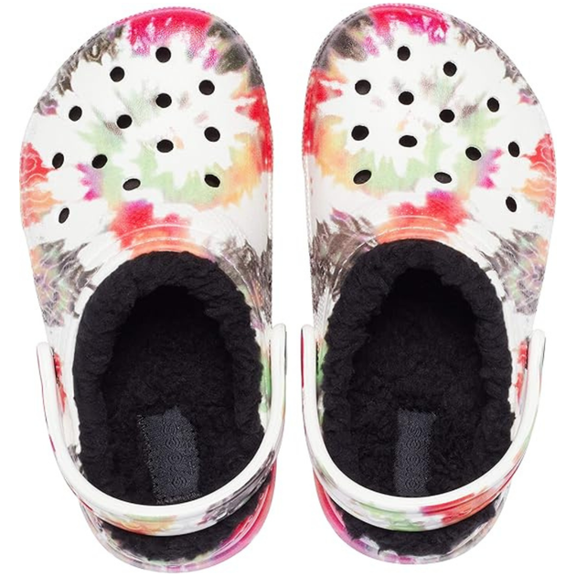 Детские зимние кроксы Crocs Classic Kids Lined Tie Dye Clog 24 р 13.2-14.0 см 206991-C7 Black/Multi - Фото 4 Детские зимние кроксы Crocs Classic Kids Lined Tie Dye Clog 24 р 13.2-14.0 см 206991-C7 Black/Multi - изображение 4