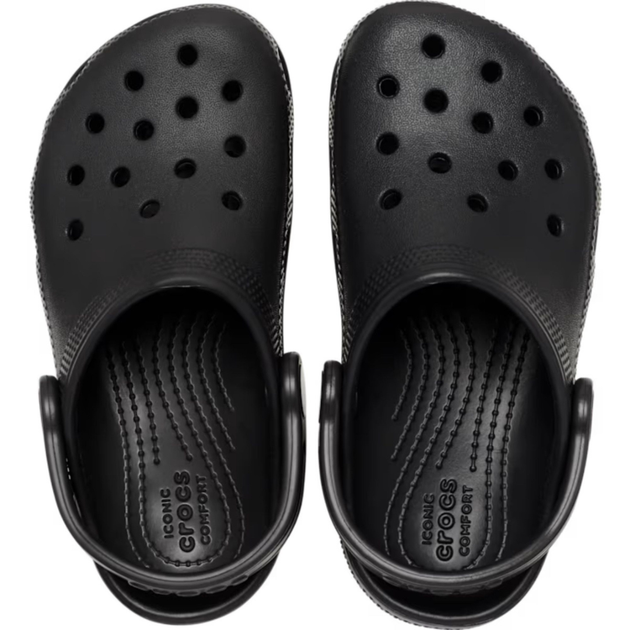 Сабо Crocs Classic Kids Clog 33 р 20.1-20.8 см Дитячі Чорні 206991-J2 Black - зображення 4