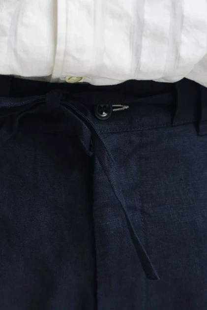 Чоловічі темно-сині лляні брюки RELAXED LINEN DS PANTS Gant M 1505272 - Фото 5 Чоловічі темно-сині лляні брюки RELAXED LINEN DS PANTS Gant M 1505272 - изображение 5
