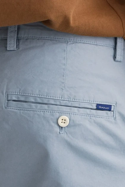 Чоловічі блакитні чіноси HALLDEN SUNFADED CHINOS Gant 30 1500368 - изображение 4