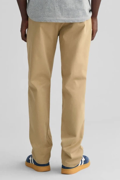 Чоловічі бежеві чіноси REGULAR TWILL CHINOS Gant 32-32 1505222 - Фото 3 Чоловічі бежеві чіноси REGULAR TWILL CHINOS Gant 32-32 1505222 - изображение 3