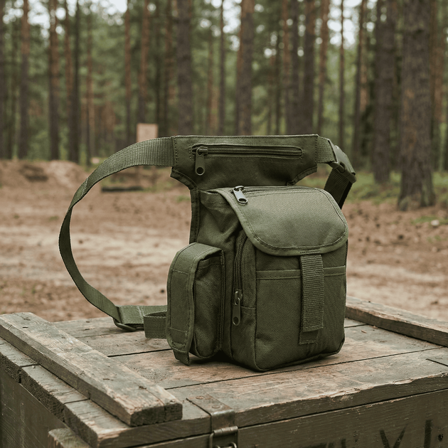 Сумка на стегно MIL-TEC Multi Pack, Olive - Фото 4 Сумка на стегно MIL-TEC Multi Pack, Olive - зображення 4