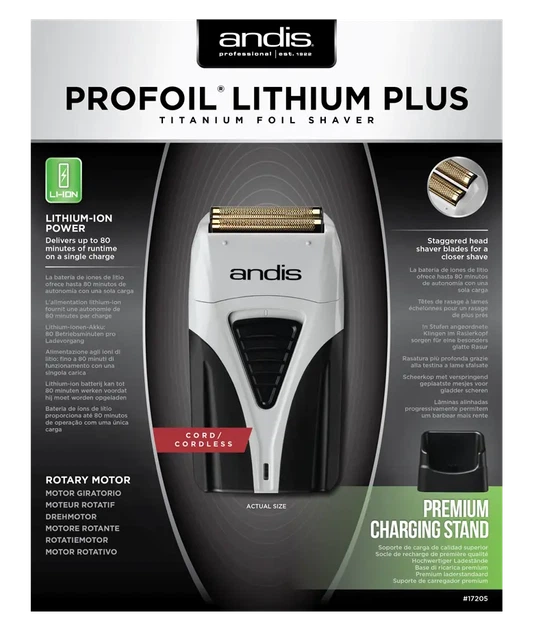 Шейвер Електробритва Andis Pro Foil Lithium Plus Shaver TS-2 - изображение 3