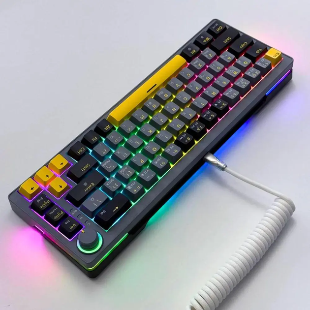 Игровая механическая клавиатура Kondor Moonlight X / Проводное подключение / Brown Switch / Black Grey - изображение 2
