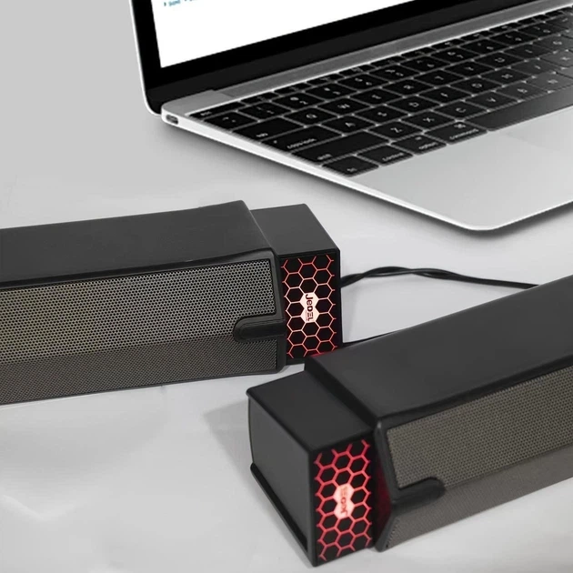 Саундбар JEDEL S562 RGB 6Вт USB, акустична система 2.0 для ПК та ноутбука, комп'ютерна колонка з підсвіткою, AUX 3.5 мм, компактний саундбар для ігор та фільмів - Фото 2 Саундбар JEDEL S562 RGB 6Вт USB, акустична система 2.0 для ПК та ноутбука, комп'ютерна колонка з підсвіткою, AUX 3.5 мм, компактний саундбар для ігор та фільмів - зображення 2