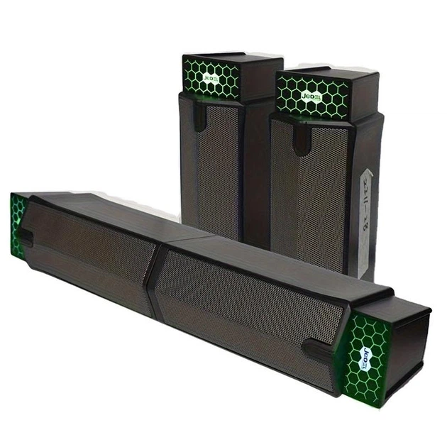 Саундбар JEDEL S562 RGB 6Вт USB, акустична система 2.0 для ПК та ноутбука, комп'ютерна колонка з підсвіткою, AUX 3.5 мм, компактний саундбар для ігор та фільмів - Фото 3 Саундбар JEDEL S562 RGB 6Вт USB, акустична система 2.0 для ПК та ноутбука, комп'ютерна колонка з підсвіткою, AUX 3.5 мм, компактний саундбар для ігор та фільмів - зображення 3