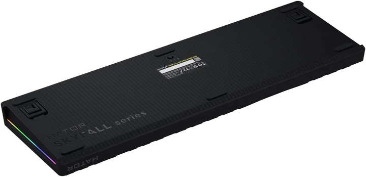 Клавиатура беспроводная Hator Skyfall 100 PRO Aurum Vanila Silent RGB Wireless/Bluetooth/USB Black (HTK4101UA) - Фото 6 Клавиатура беспроводная Hator Skyfall 100 PRO Aurum Vanila Silent RGB Wireless/Bluetooth/USB Black (HTK4101UA) - изображение 6