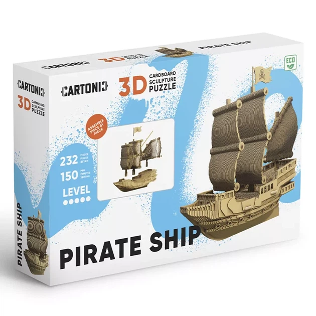 3D пазл Cartonic Pirate Ship (CARTSHIP) - Фото 8 3D пазл Cartonic Pirate Ship (CARTSHIP) - зображення 8