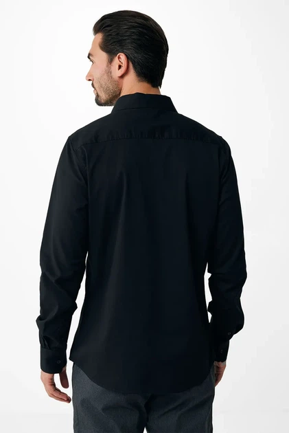 Чоловіча чорна сорочка Mexx M MF007202443M - изображение 3