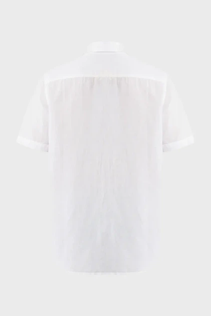 Чоловіча біла лляна сорочка BRANDON Basic linen shirt short sleeve Mexx XL MF007200251M - изображение 6