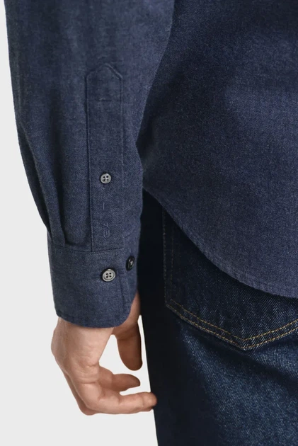 Чоловіча темно-синя сорочка FLANNEL Gant XXXL 3250227 - зображення 6