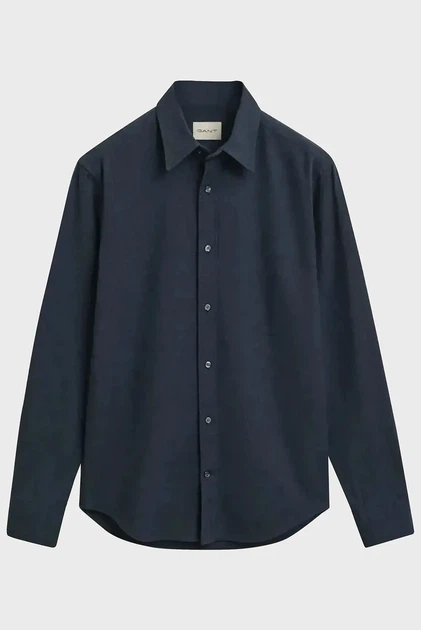 Чоловіча темно-синя сорочка FLANNEL Gant XXXL 3250227 - зображення 7
