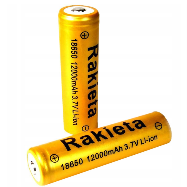 Літій-іонний акумулятор батарейка 18650 12000 мАч 3,7В Rakieta 1шт (см11800) - зображення 6