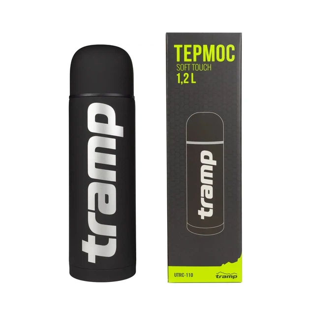 Термос Tramp Soft Touch 1,2 л чорний UTRC-110-black - Фото 3 Термос Tramp Soft Touch 1,2 л чорний UTRC-110-black - зображення 3
