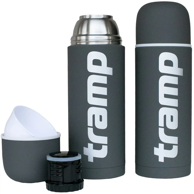 Термос TRAMP Soft Touch 1 л UTRC-109 Сірий - изображение 3