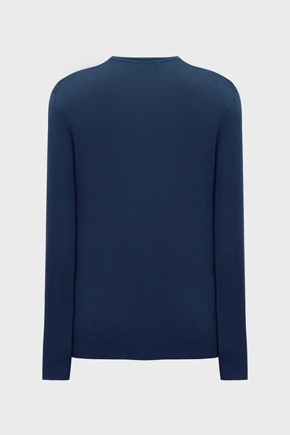 Чоловічий темно-синій вовняний джемпер ARTHUR Basic merino wool sweat Mexx M MF006601443M - Фото 2 Чоловічий темно-синій вовняний джемпер ARTHUR Basic merino wool sweat Mexx M MF006601443M - изображение 2