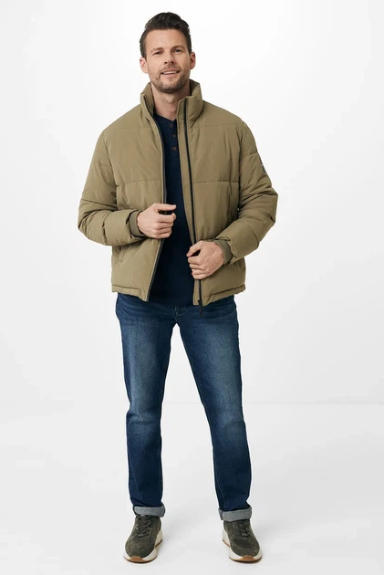 Чоловіча оливкова куртка Mexx S NM1135036M - изображение 2